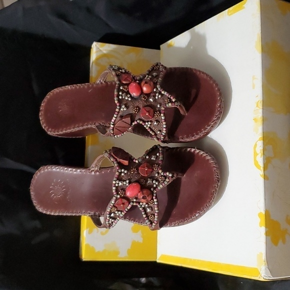 YELLOWBOX CRANE MULTI STONE SANDAL - Picture 1 of 8